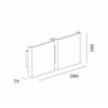 Wever & Ducré CG SQUARE 2G BIG Lámpara de pared