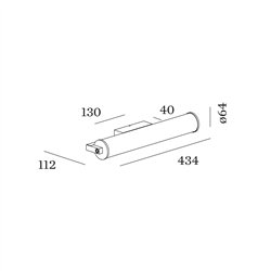 Wever & Ducré RIBELLE IP65 1.0 Lámpara de pared