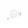 Wever & Ducré RETO ROUND WALL SURFACE OUTDOOR 1.3 Lámpara de pared