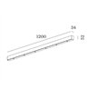 Wever & Ducré Susp Multiple Ceiling Base 1.6 Linear