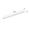 Wever & Ducré Susp Multiple Ceiling Base 2.9 Linear