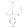 Vibia Dama Ø 45 cm - 3235 lámpara de suspensión