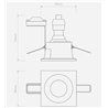 Astro Minima Square Fixed Ip65 lugar empotrado