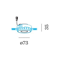 Wever & Ducré QITO trimless 1.0 Foco empotrado