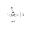 Wever & Ducré DEEP petit IQ 1.0 Foco empotrado