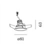 Wever & Ducré DEEP ADJUST petit IQ 1.0 Foco empotrado