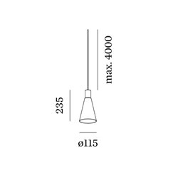 Wever & Ducré ODREY 1.5 LED Lámpara de suspensión