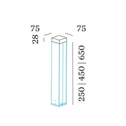 Wever & Ducré GATE carré 1.0 Lámpara de jardín