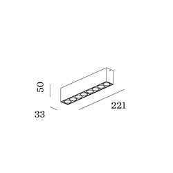 Wever & Ducré LINOO SURFACE 8.0 Lámpara de techo
