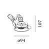 Wever & Ducré Deep Adjust 1.0 PAR16 resortes de hoja Foco empotrado