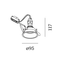 Wever & Ducré Deep IP44 1.0 PAR16 resortes de hoja Foco empotrado