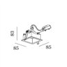 Wever & Ducré Plano IP44 1.0 PAR16 Foco empotrado