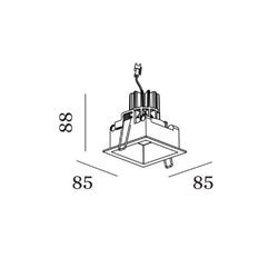 Wever & Ducré Plano IP44 1.0 LED Foco empotrado