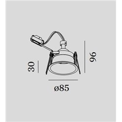 Wever & Ducré Deeper IP44 1.0 PAR16 Foco empotrado