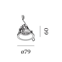 Wever & Ducré Deep Adjust Petit 1.0 LED resortes de alambre Foco empotrado