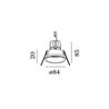 Wever & Ducré Deep 1.0 LED resortes de alambre Foco empotrado