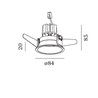 Wever & Ducré Deep 1.0 LED resortes de hoja Foco empotrado