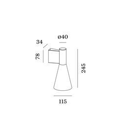 Wever & Ducré Odrey Wall 1.5 Lámpara de pared