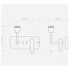 Astro Side by Side USB C | Lámpara de pared