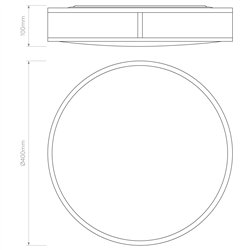 Astro Mashiko 400 Round | Lámpara de techo