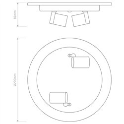 Astro Ceiling Base 290 | Lámpara de techo