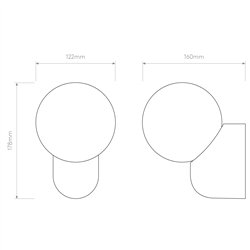 Astro Lyra Wall Single | Lámpara de pared