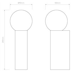Astro Ortona Single | Lámpara de pared