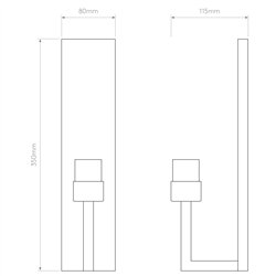 Astro Riva 350 | Lámpara de pared