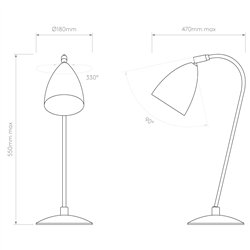 Astro Joel Table | Lámpara de mesa