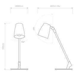 Astro Atelier Desk | Lámpara de mesa