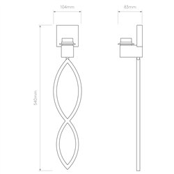 Astro Caserta | Lámpara de pared