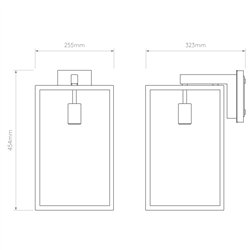 Astro Box Lantern 450 | Lámpara de pared