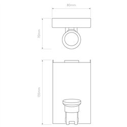 Astro Backplate 3 | Lámpara de pared