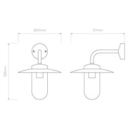 Astro Portree Wall | Lámpara de pared