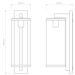Astro Pimlico 500 | Lámpara de pared