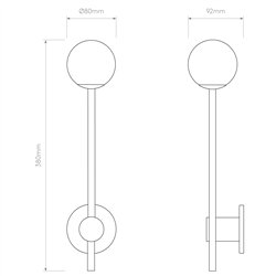 Astro Orb Single | Lámpara de pared