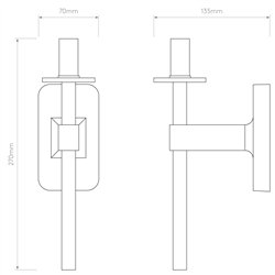 Astro Tacoma Single | Lámpara de pared