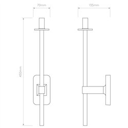Astro Tacoma Single Grande | Lámpara de pared