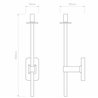 Astro Tacoma Single Grande | Lámpara de pared