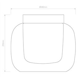 Astro Aquina Ceiling 240 | Lámpara de techo