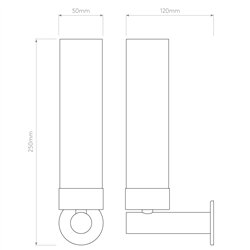 Astro Tube 120 | Lámpara de pared