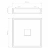 Astro Mashiko 400 Square | Lámpara de techo
