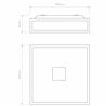 Astro Mashiko Classic 300 Square | Lámpara de techo