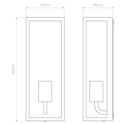 Astro Messina 130 | Lámpara de pared