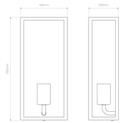 Astro Messina Sensor | Lámpara de pared
