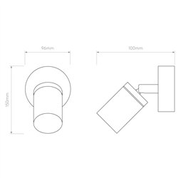 Astro Dartmouth Spot Single | Lámpara de pared
