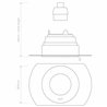 Astro Trimless Slimline Round Adjustable Fire-Rated | Foco empotrado