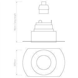 Astro Trimless Round Fixed | Foco empotrado