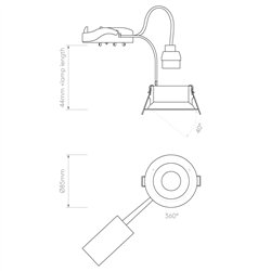 Astro Minima Round Adjustable | Foco empotrado