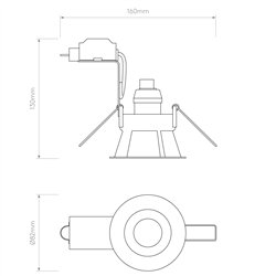 Astro Minima Round Fixed | Foco empotrado